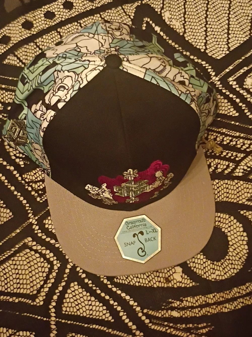Grassroots California Limited Edition Monozygotic Encryption Tan Snapback Hat
